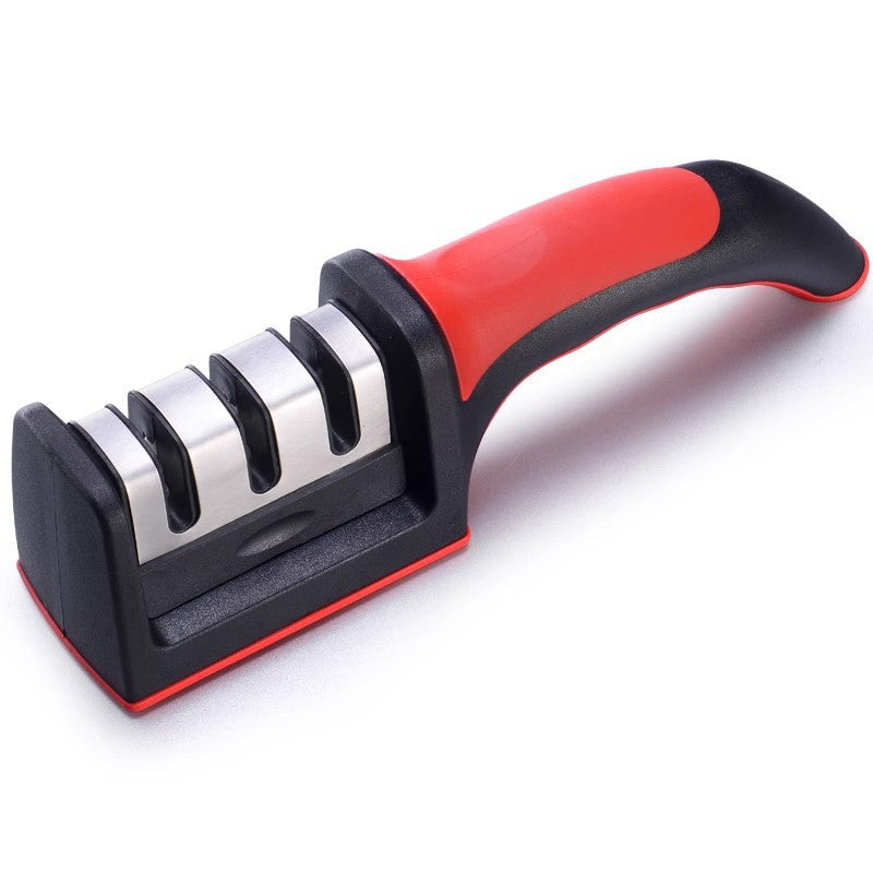 Handheld Three-Stage Kitchen Knife Sharpener ? Quick & Easy Blade Restore for All Knives