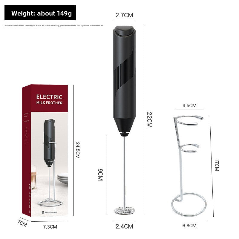 Electric Milk Frother & Egg Beater ? Handheld Foam Maker for Coffee, Latte, Cappuccino & Matcha