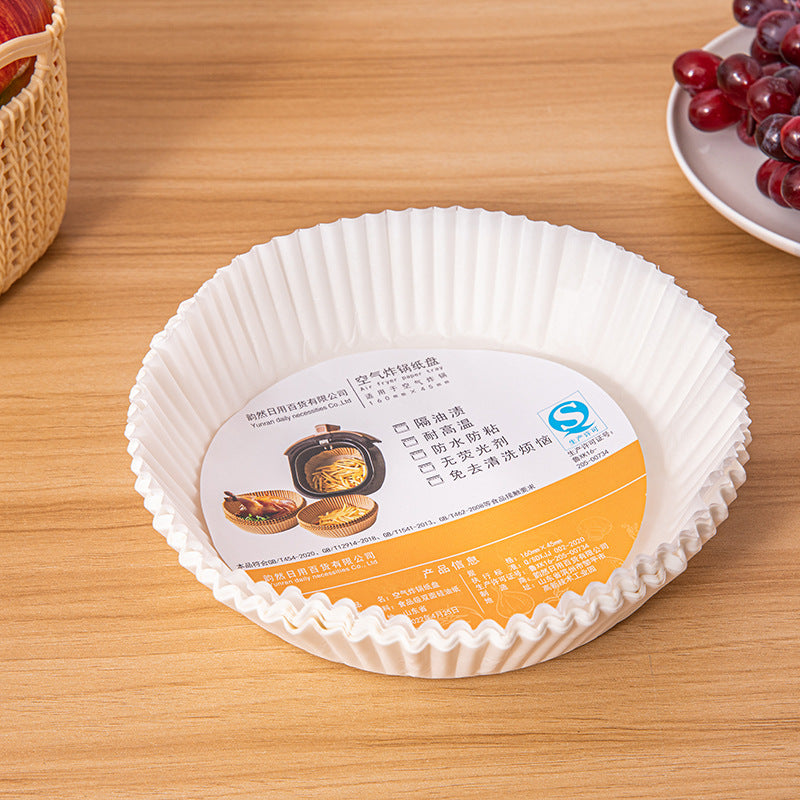 Air Fryer Baking Paper Plates ? Disposable Parchment Liners for Air Fryer, Oven & Steamer