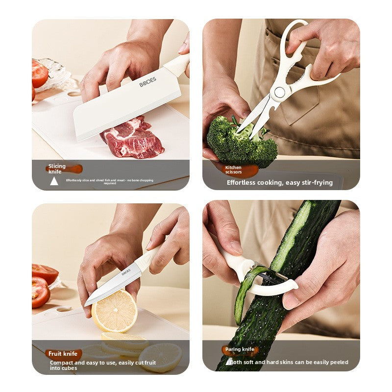 9-Piece Silicone Kitchen Utensil Set with Cutting Tools