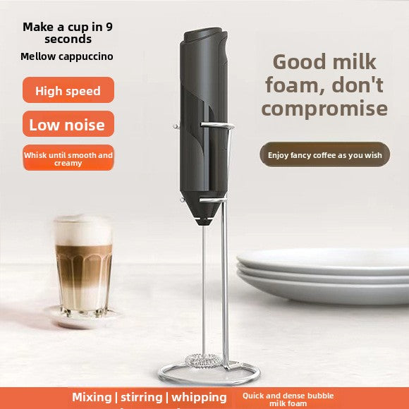 Electric Milk Frother & Egg Beater ? Handheld Foam Maker for Coffee, Latte, Cappuccino & Matcha