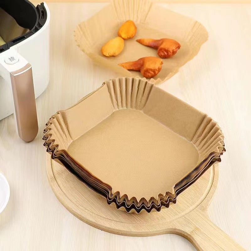 Air Fryer Baking Paper Plates ? Disposable Parchment Liners for Air Fryer, Oven & Steamer
